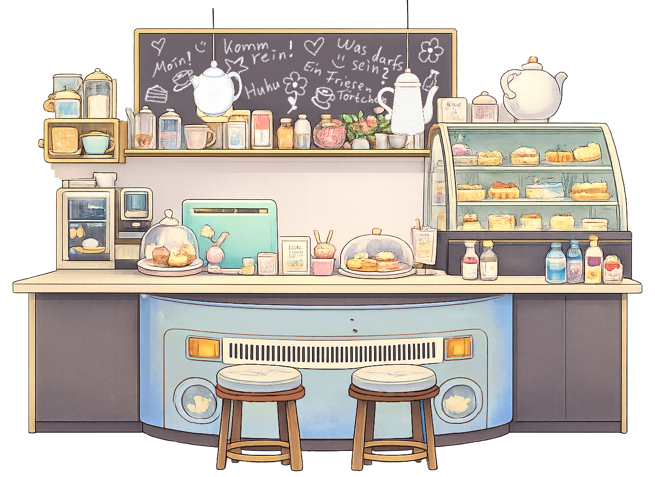Die Theke im Kleinen Friesen-Törtchen
